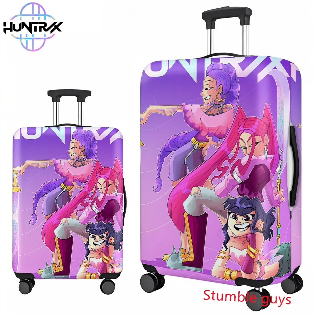 

Anime Demon Hunters Kpop Luggage Cover Fits 18-32 Inch Suitcases Travel Protector For Fans