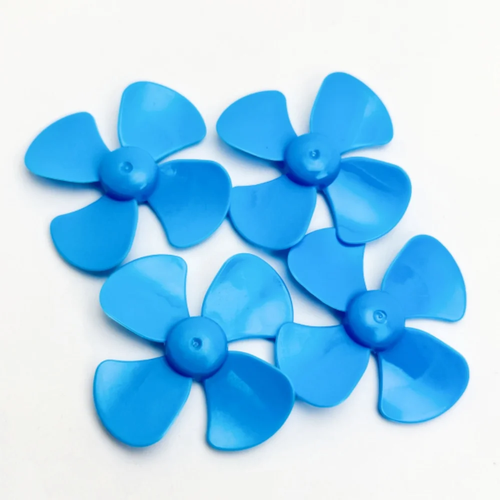 10pcs 604 4‑Blade Propeller 1.95mm Hole DIY Science Experiment Modele Parts for Wind Car, Small Fan, Underwater Robot