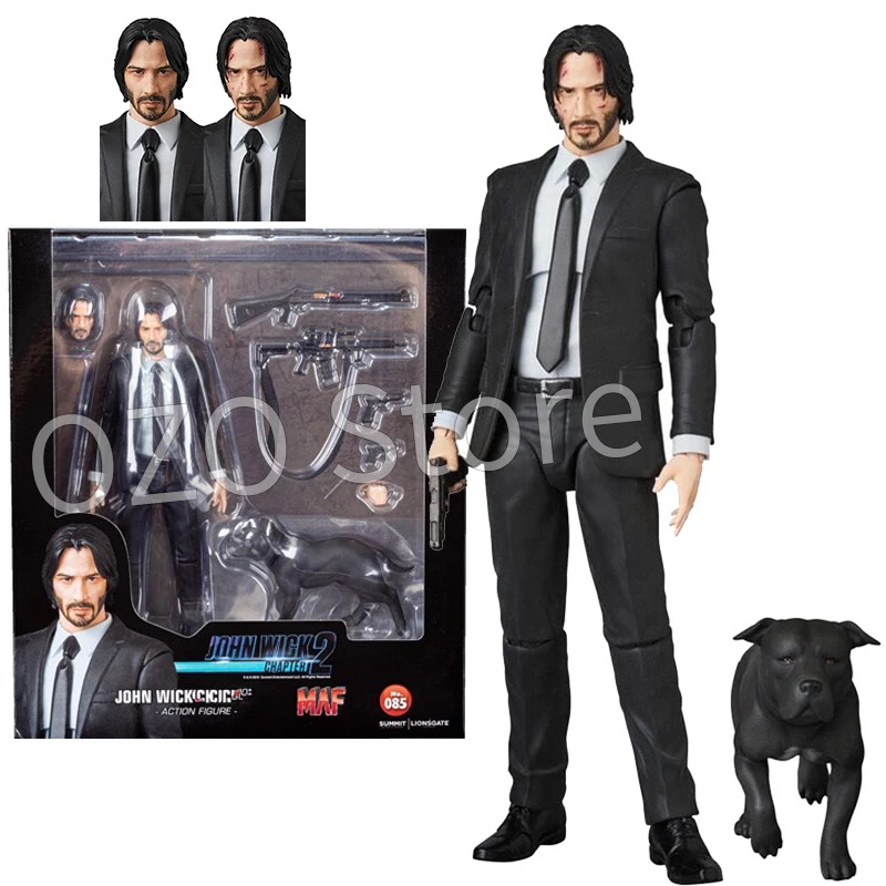 جون ويك الفصل 2 شخصيات الحركة ، دمية الرعب ، المفاصل البلاستيكية القابلة للتحصيل ، المفاصل المنقولة ، نموذج هالوين ، هدية لعبة ، 6 "، Mafex 085