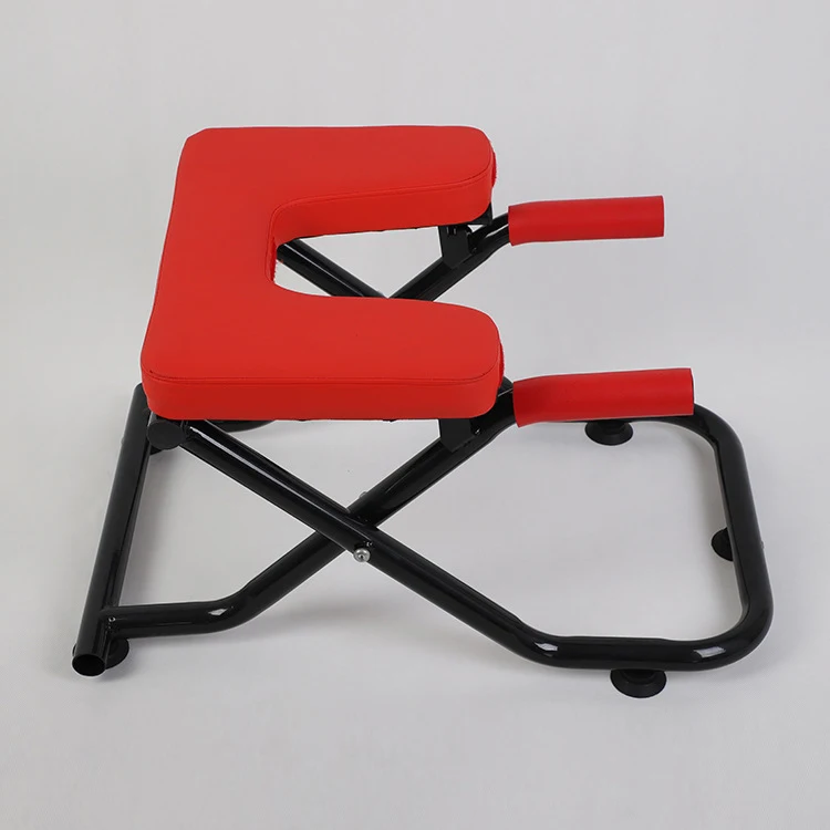 

Wholesale Adjustable Steel Pipe And PU Mat Yoga Chair Home & Gym Inversion Stool With Custom Logo Handstand Bench Rack