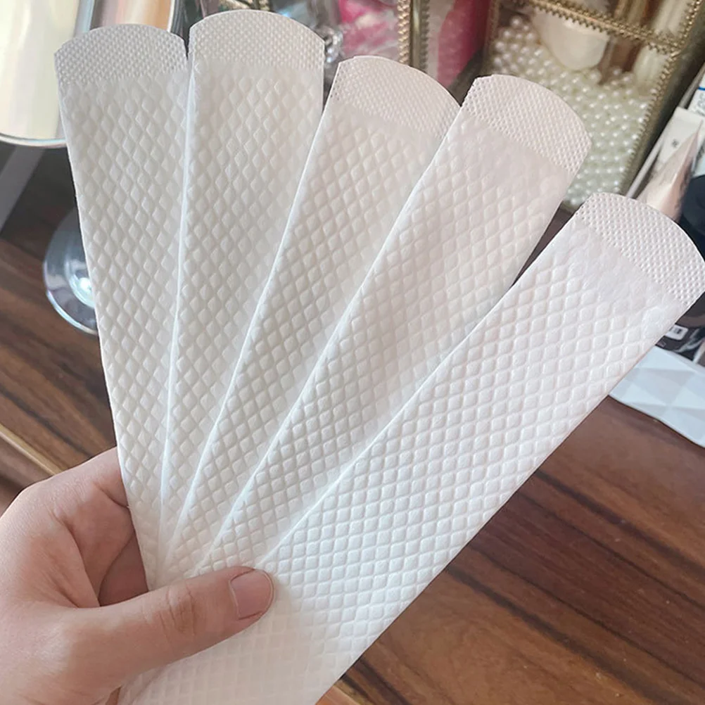 

20pcs Hat Sweat Liner Absorbent Pads Sticker Strips for Cap Running Self Adhesive Breathable Non Woven Fabric Safe Use Sweat