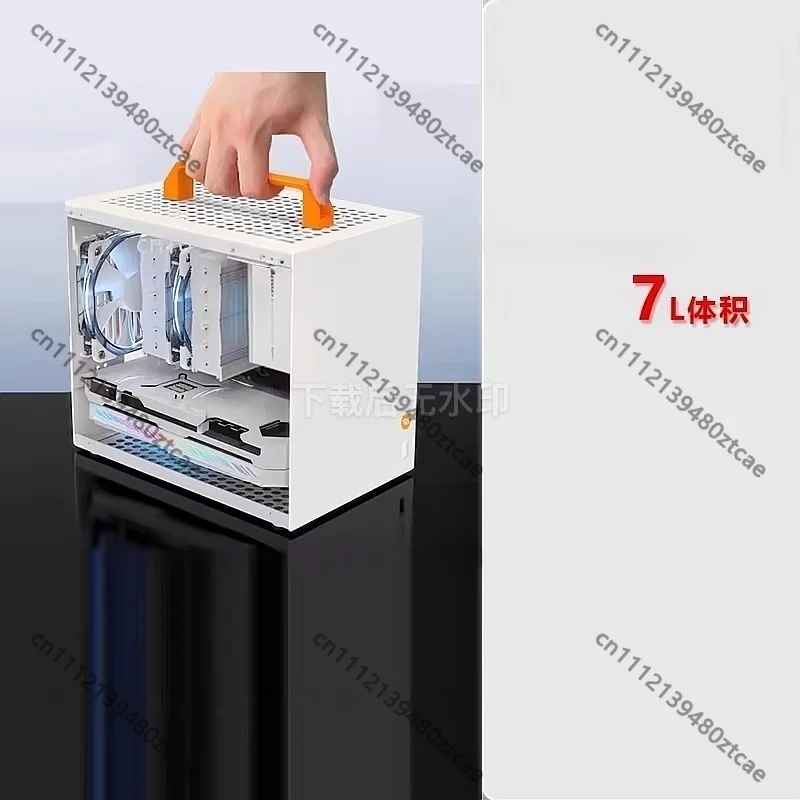 ITX Small Chassis Portable Gaming PC Case Mini Desktop Computer Host