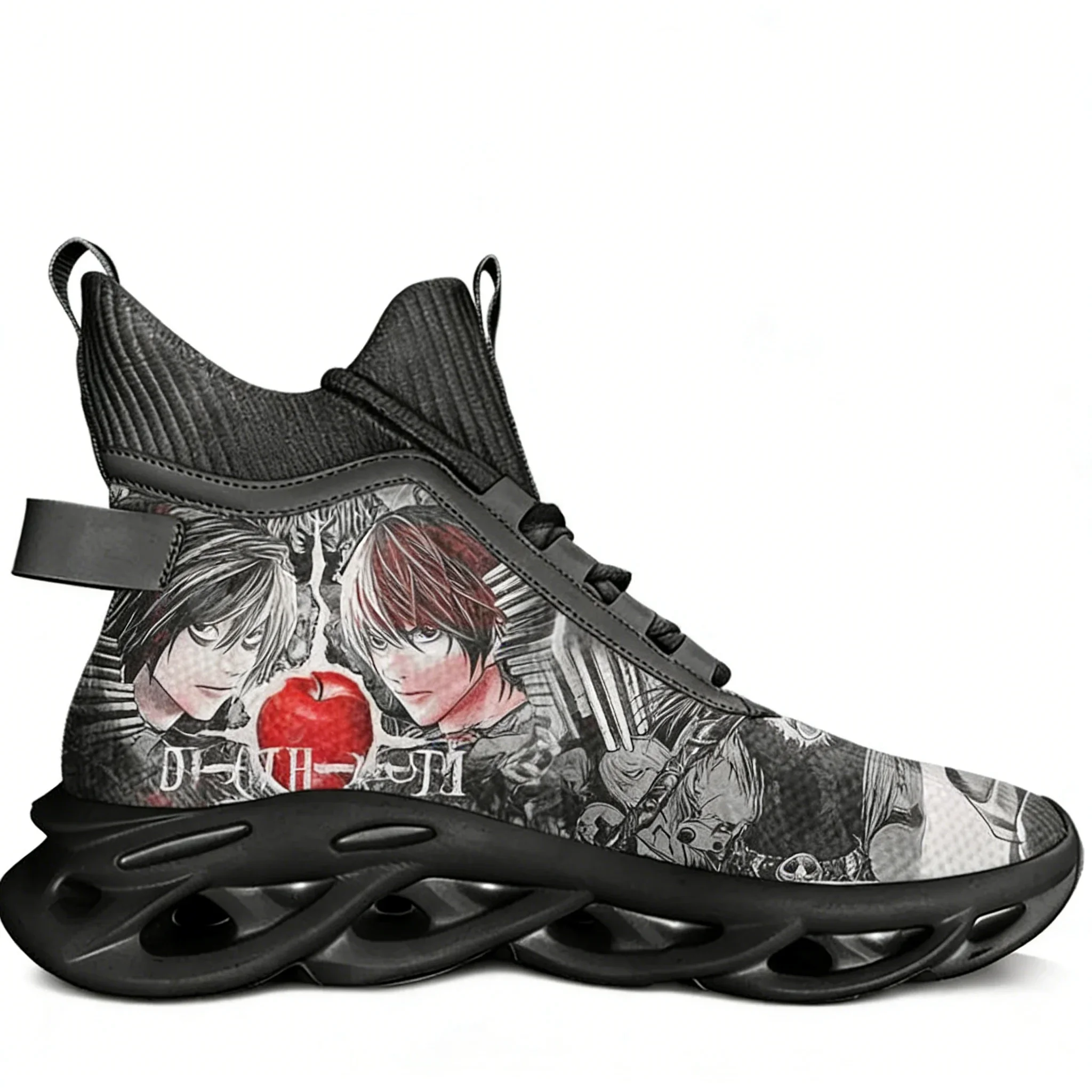 

Японские аниме-кроссовки DEATH NOTE, высокие кеды для мужчин и женщин, спортивная обувь для походов и путешествий, беговые кроссовки, индивидуальные туристические кроссовки