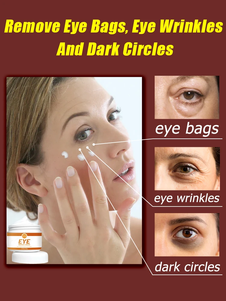 New Anti Wrinkle Eye Cream Remove Eye Bags Puffiness Lifting Firming Smooth Skin Care Moisturizing Instant Eye Massage Cream