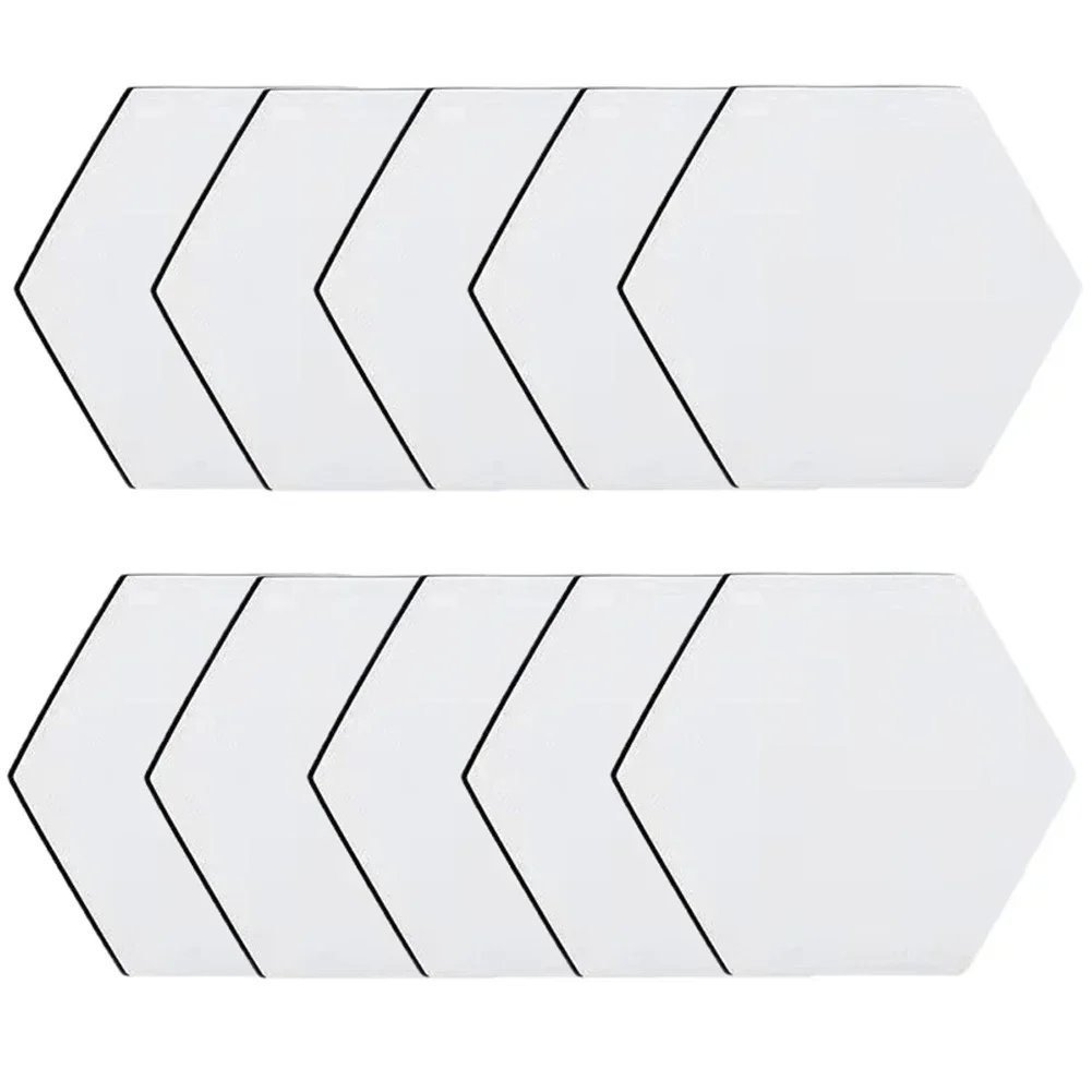 Neoprene Sublimation Coasters 10 Pcs Blank Cup Mats with Round Square Heart Shape Suitable for Everyday Use