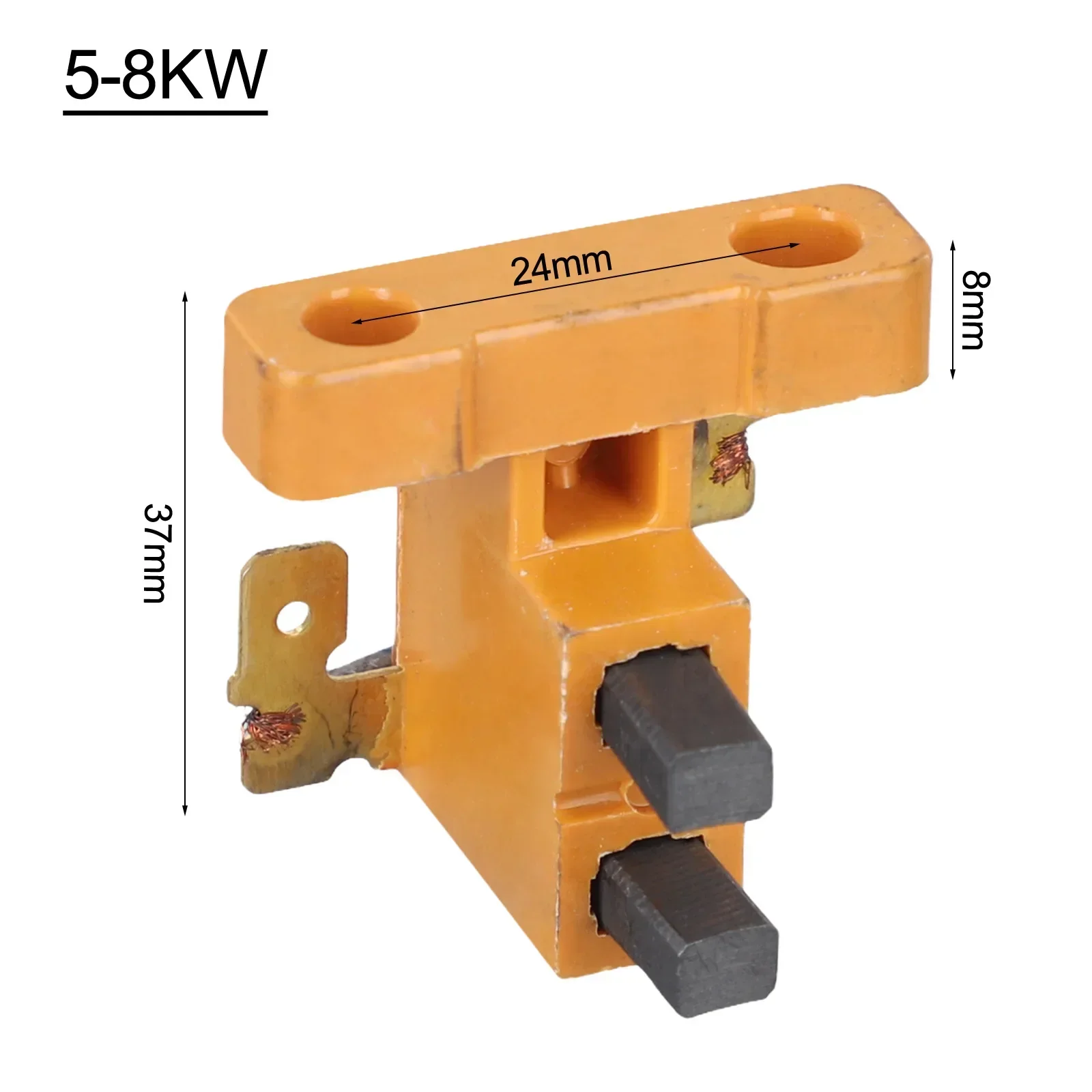 Soporte de cepillo de carbono y cobre eléctrico, regulador 168F/188F para accesorios de generador de Motor eléctrico, 2-3KW, 5-8KW, 1 ud.