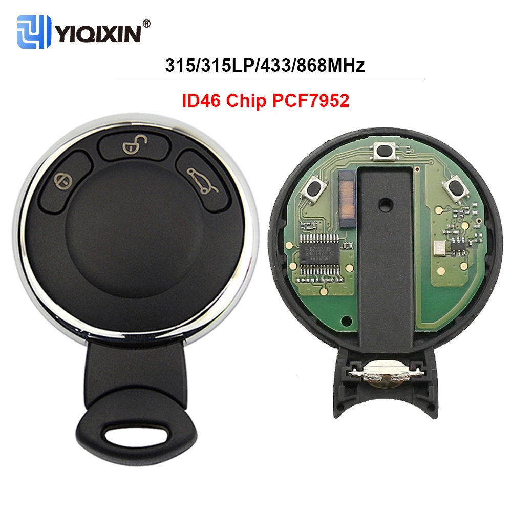 

315/315LP/434/868Mhz Remote Car Key For BMW Mini Cooper R56 S ONE D Clubman Countryman R57 R58 Cabrio R60 R61 No Logo ID46 Chip