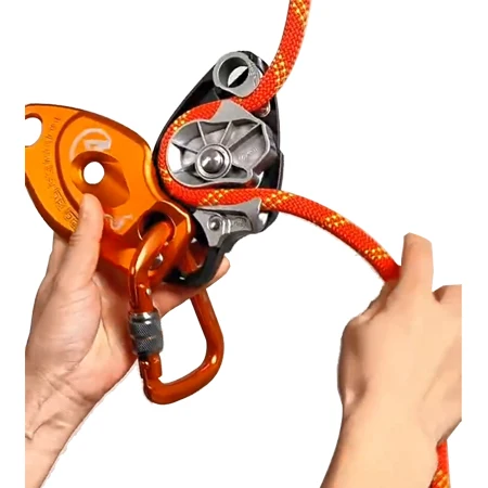 

Descender Anti-Panic Rappelling Gear Belay Descending Devices Safety Climbing High-altitude Operations 1500KG Rescue 15kN Winch