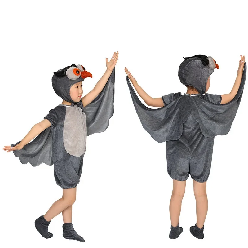 New Children's Animal Performance Costumes Snail Owl Dolphin Hedgehog Costume Halloween Christmas Party Cosplay Jumpsuit