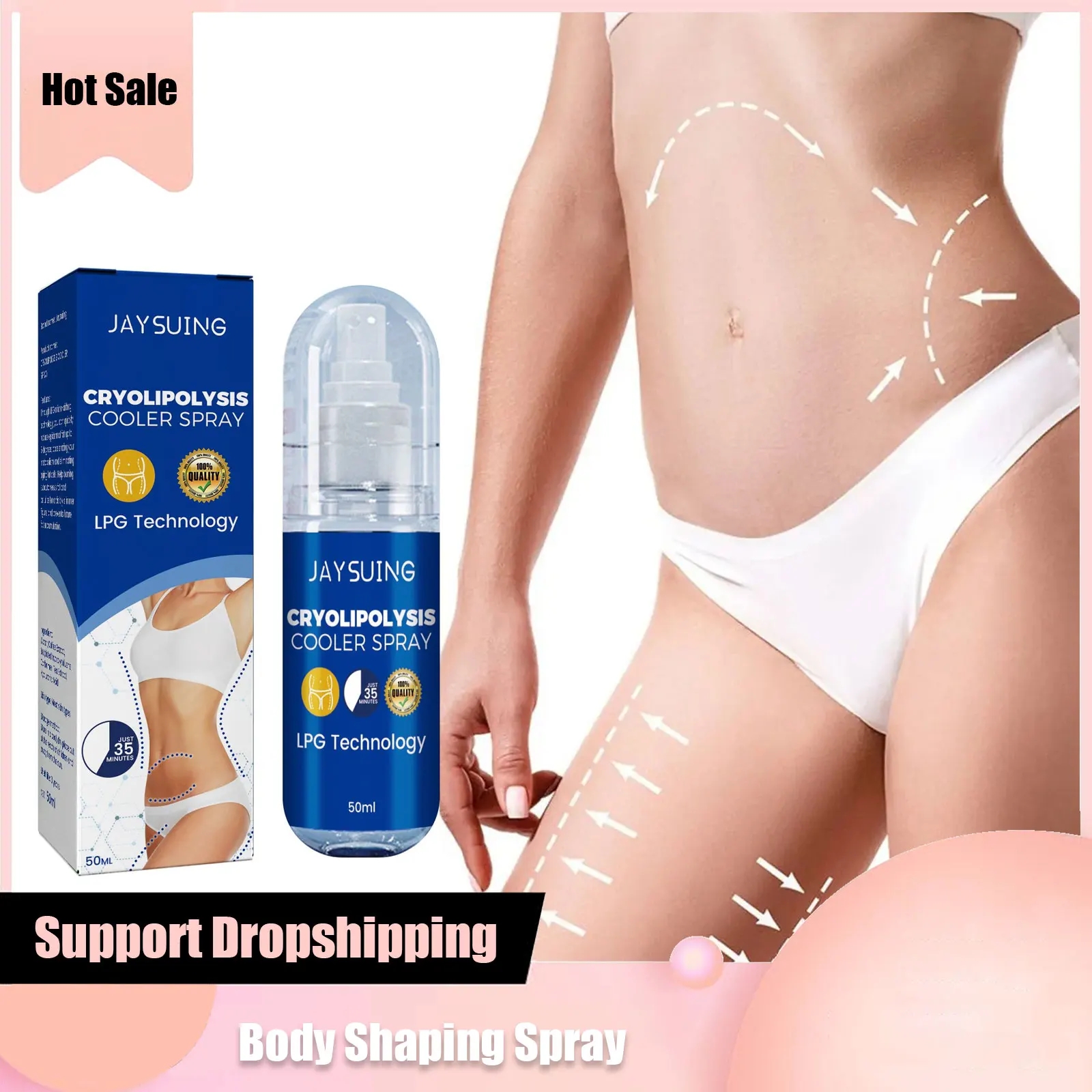 

Body Shaping Spray S-limming Anti-Cellulite Promote F-at B-urning Remove Belly F-at Lift Firming Moisturize W-eight Loss Product