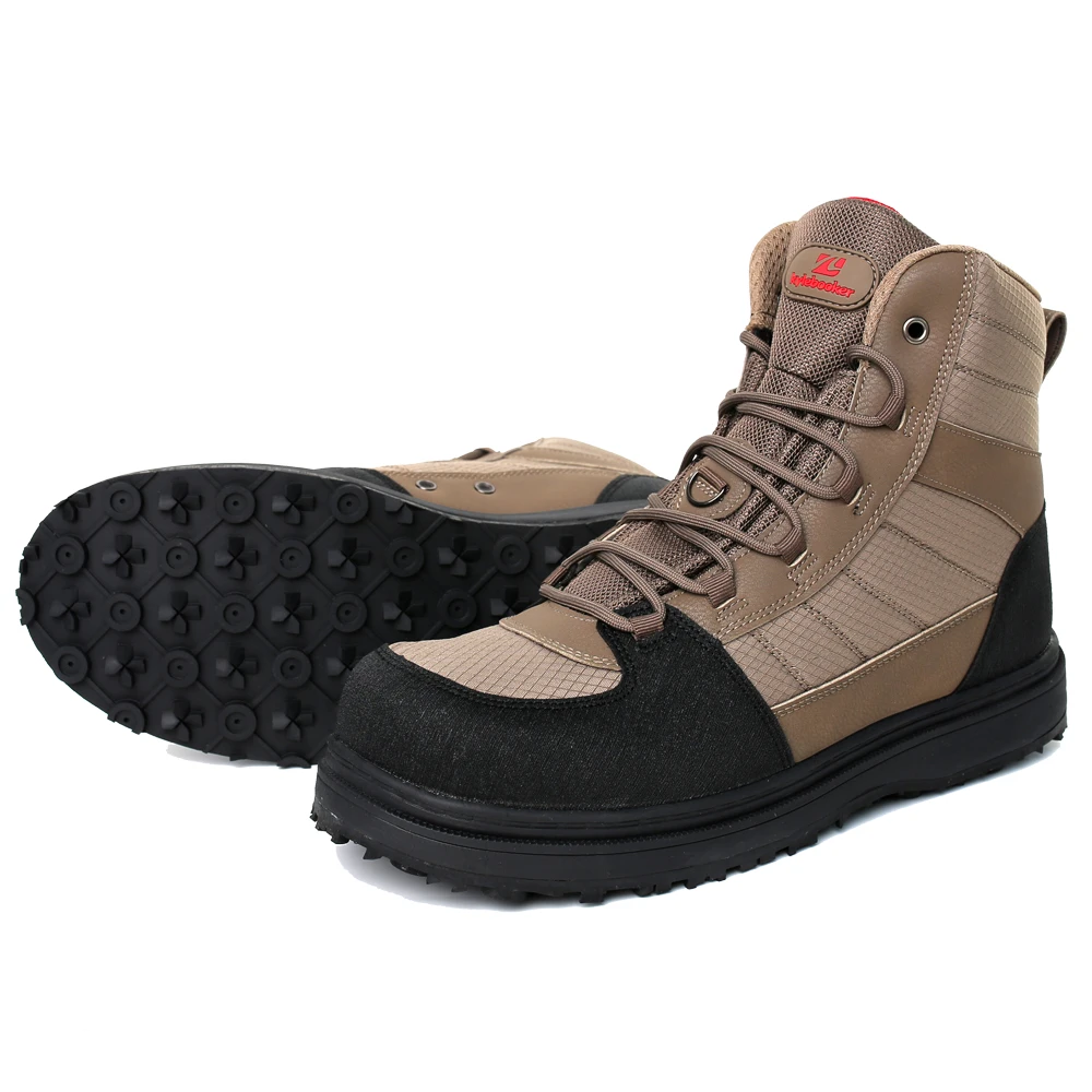 Men's Fishing Wading Boots Rubber Sole  Lightweight Anti-Slip Hunting Rubber Bottom Waders Shoes