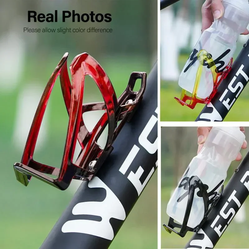 Bicycle Water Bottle Cage Colorful Gradient Cycling Bottle Holder Ultralight MTB Road Bike Water Bottle Bracket