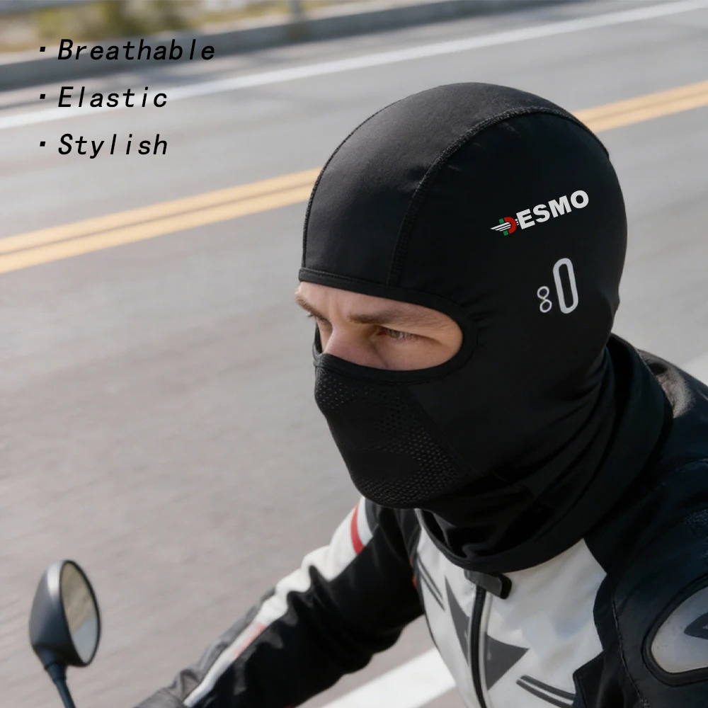 For Ducati 250MX 350 Desmo 450MX 900 SS desmo Motorcycle Balaclava Summer UV Protection Glasses Face Breathable Hole Winter Warm view 2