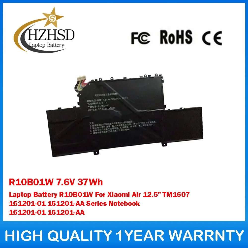 

R10B01W 7.6V 37Wh Laptop Battery R10BO1W For Xiaomi Air 12.5" TM1607 161201-01 161201-AA Series Notebook 161201-01 161201-AA