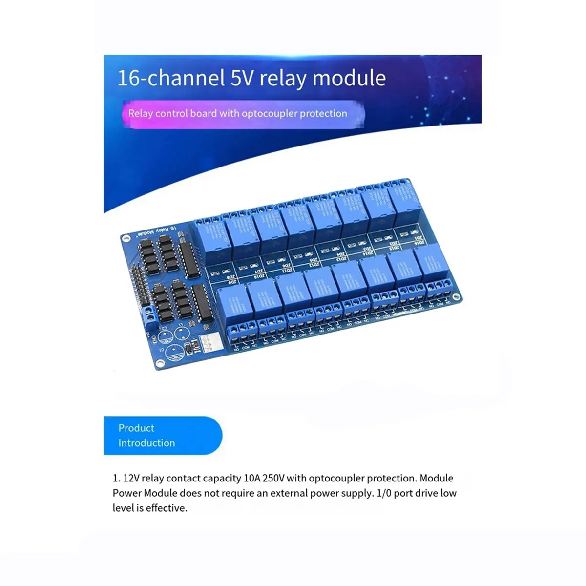 update. 16 Channel Relay Shield Module DC 5V/12V with Optocoupler LM2596 Microcontrollers Interface Power Relay DC5V