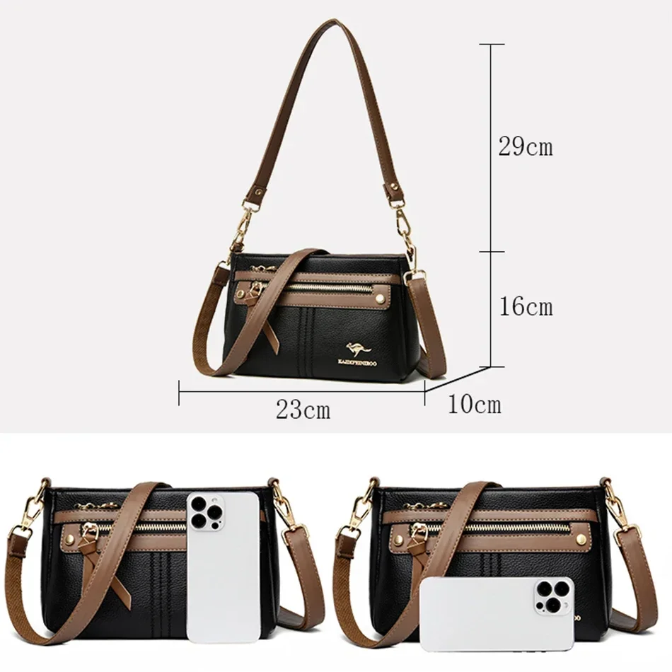 High Quality Leather Handbags Women Bag Luxury Brand Designer Shoulder Crossbody Bags for  Women 2024 Female Messenger Bags Sac