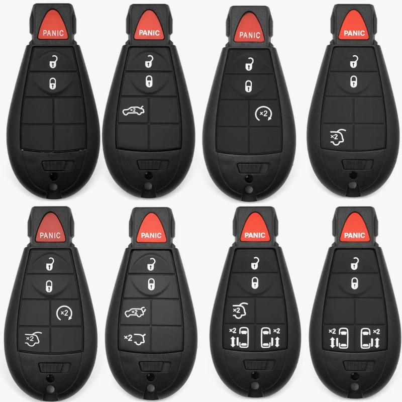 

OEM 10 шт. сменный чехол для ключей 3/4/5/6/7 кнопок для смарт-ключа для Jeep Grand Cherokee для Chrysler 300 Town Country для Dodge