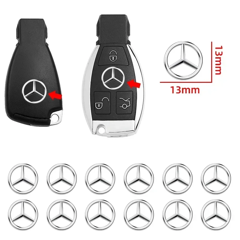 13 مللي متر سيارة مفتاح بعيد ملصق شعار مائي لمرسيدس بنز AMG W211 W212 W166 W167 W117 W247 W176 W204 W203 W205 W140 X253 W210 #2