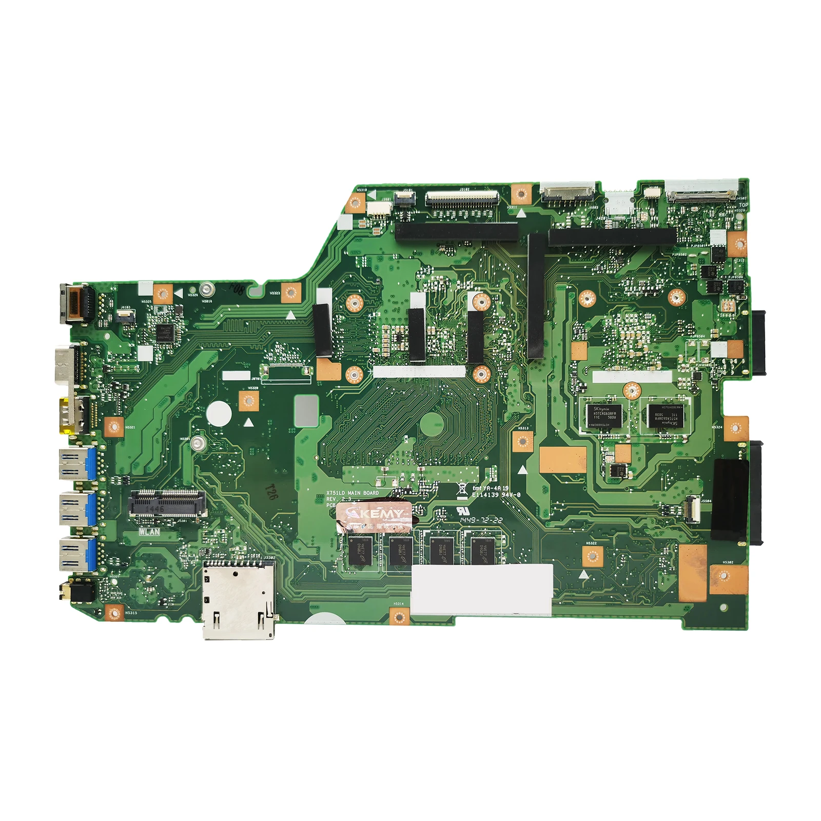 Carte mère d'ordinateur portable pour ASUS, X751LD, X751LA, X751LAB, X751LJ, X751LB, i3, i5, i7, 4th, 5th Isabel, CPU, V2G, 4 Go de RAM