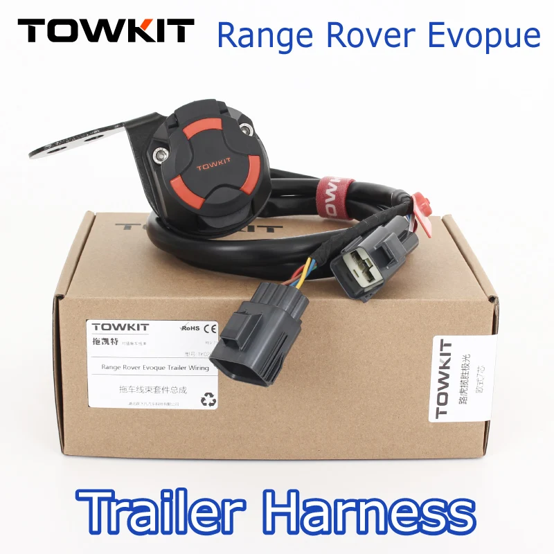 For Range Rover Evopue trailer wiring harness Eur 13/7 pin trailer RV tail light signal Australia 12/7 pin Trailer wiring Socket