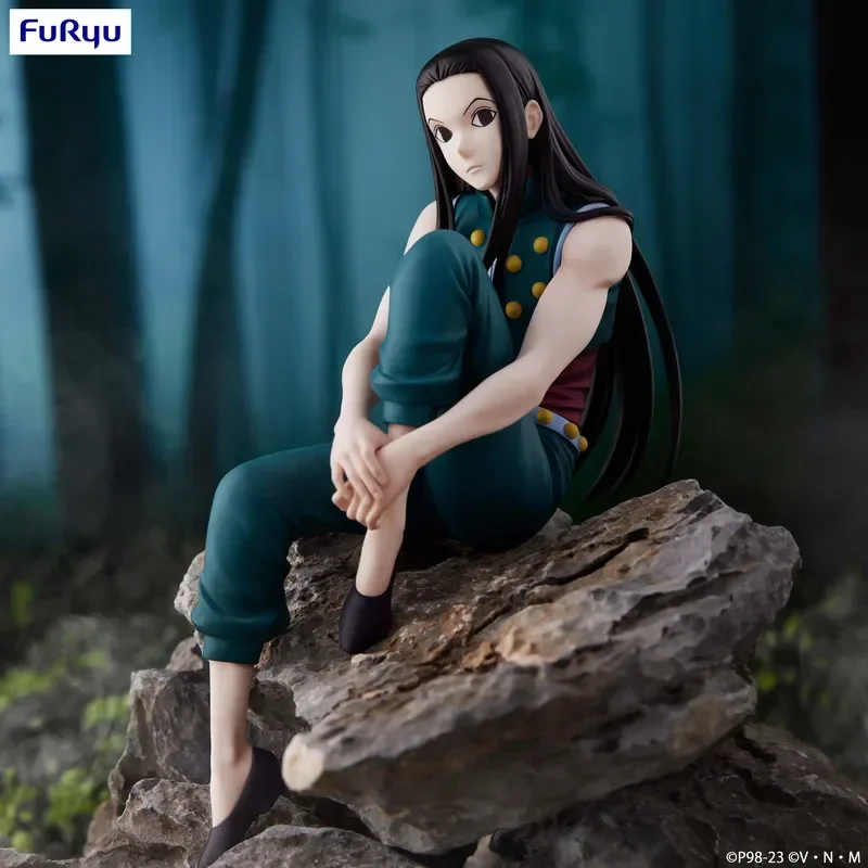 Original Furyu Hunter X Hunter Figure Illumi Zoldyck Noodle Stopper Anime Collection Action Figurine Collectable Toy Gift