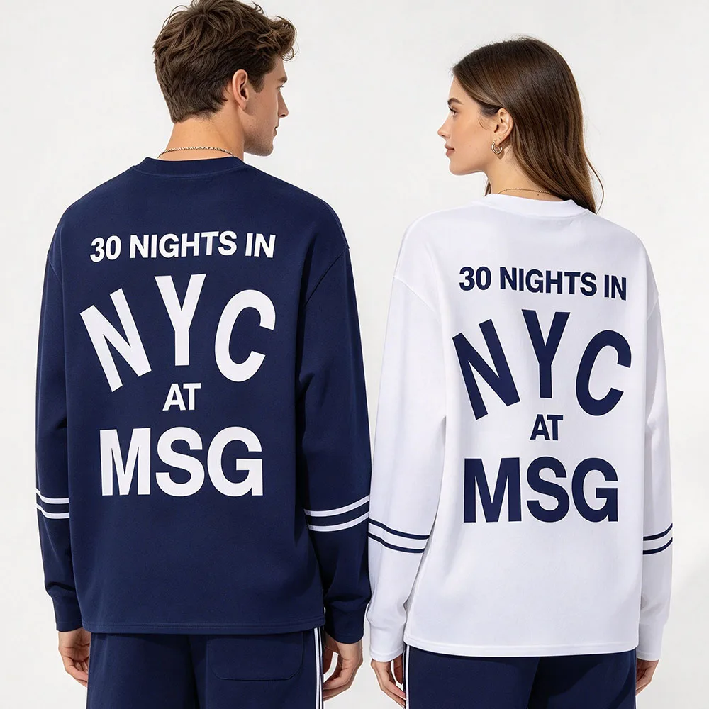 30 NIGHTS IN NYC AT MSG Football Jersey Together Together HarryStyles T-shirt Full 3D Print Design Tees Long Sleeve Unisex Shirt