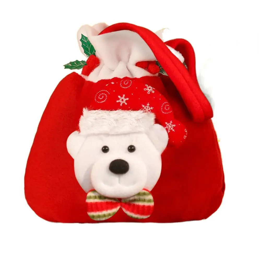 Poudres de ficelle de proximité exquises, sac à main de fruits de la paix, sac à bonbons, décor de fête de Noël heureux mignon, cadeaux de Noël