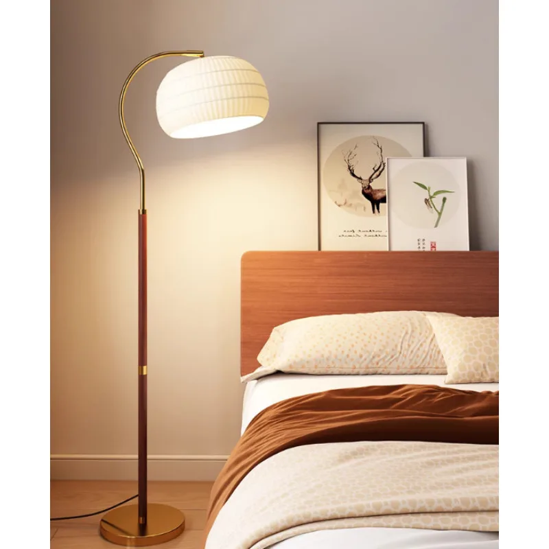 

Vintage E27 Led Floor Lamps for Living Room Bedroom Beside Lights Study Room Sofa Side Wooden Standing Lamp Home Decoration