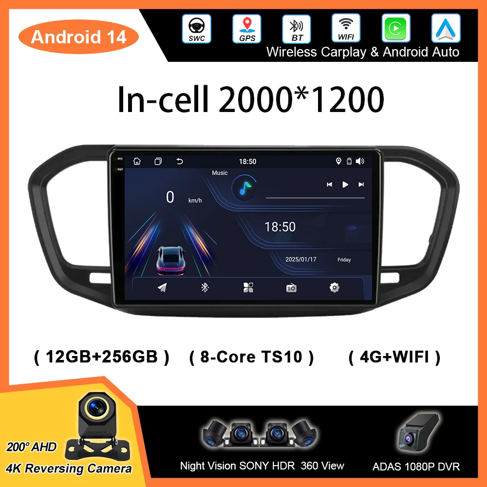 

Android Car DVD Carplay For LADA Vesta NG 2023 Auto Radio Stereo GPS Navigation Multimidia Player Head Unit NO 2din QLED Screen