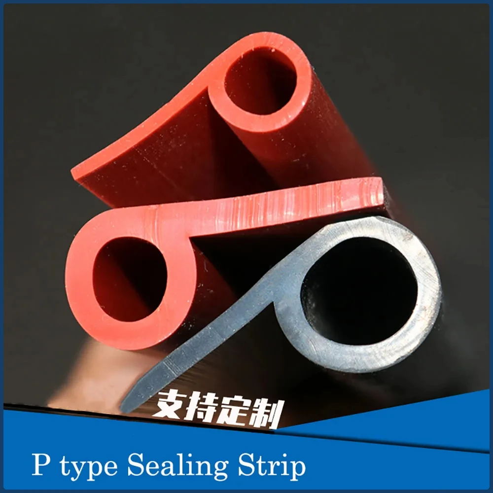 1M Silicone P Type Sealing Strip High Temperature Oven Door Window Rubber Hot-Selling 9 Shape Auto Noise Insulation Weatherstrip