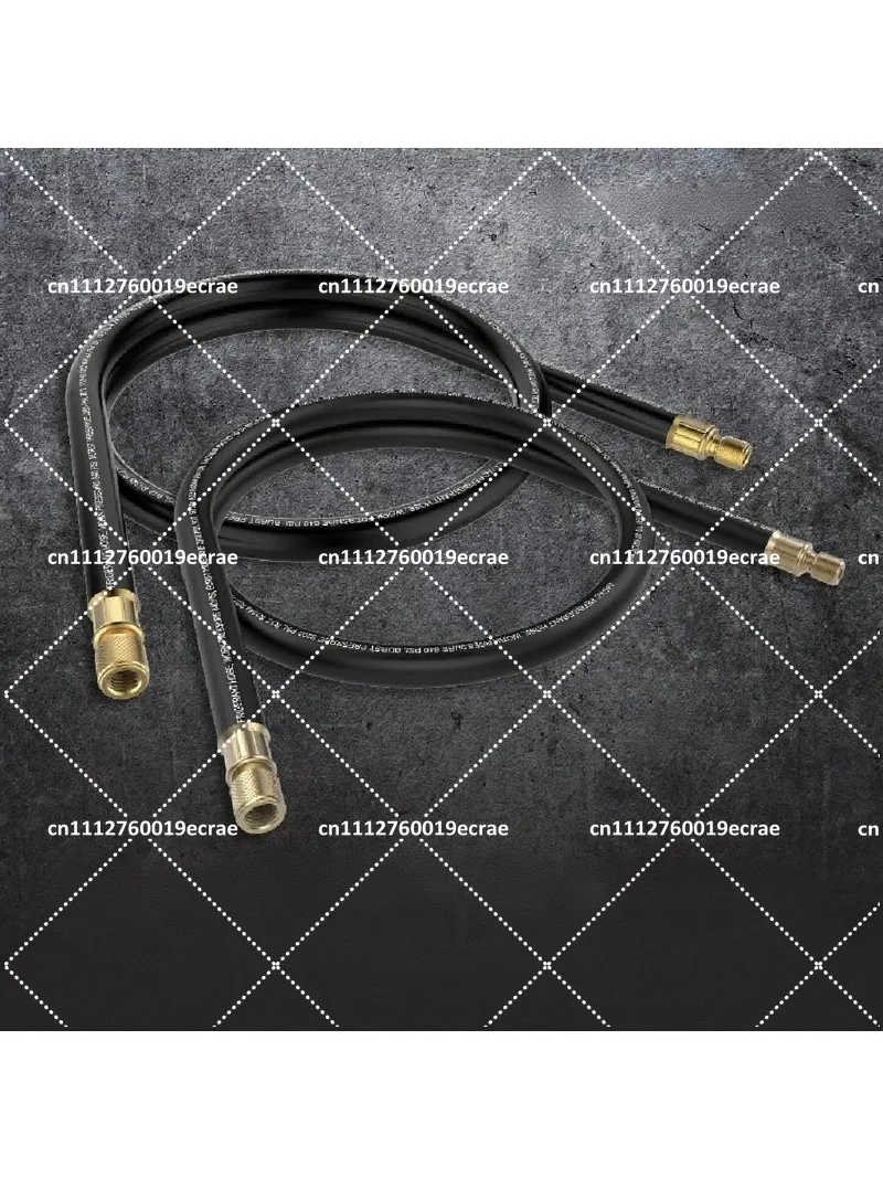 HVAC High Flow Refrigerant Hose, 20 Micron Vacuum Rated Valve Core Removal Tool, Heavy Duty HVACR Service Kit