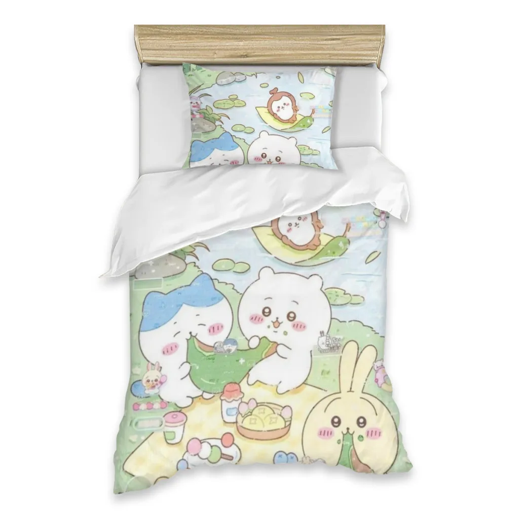 

Chiikawa Single Bed Sheets Set Complete Case Single Linen Quilt Cover