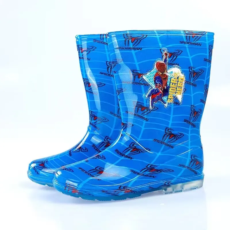 Disney kreskówki dzieci mrożone buty Spider-Man studenckie kalosze modne buty dziecięce antypoślizgowe krótkie buty