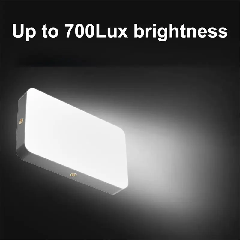 LED Camera Light, For DSLR Camera Video Photography 700Lux Brightness Dual Color Temperature 2700 6500K
