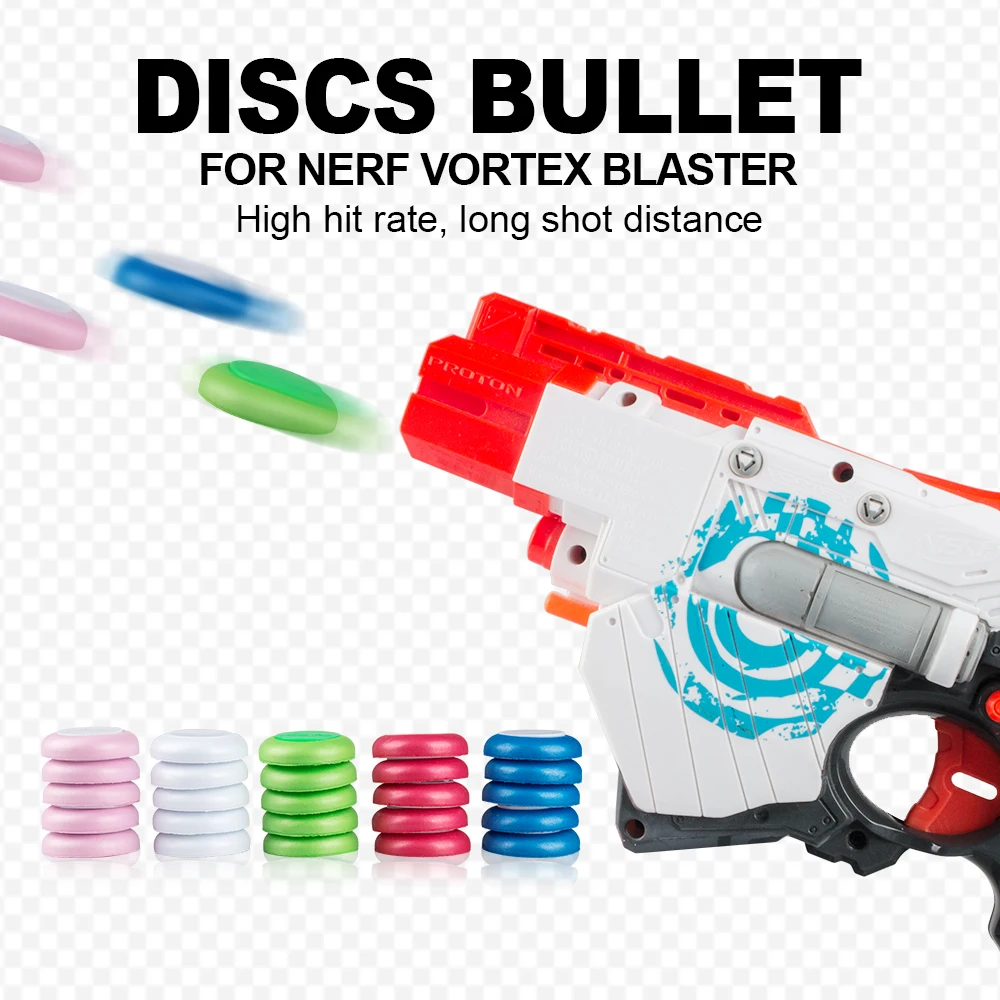 25Pcs Refill Discs Bullet for NERF VORTEX Blaster PRAXIS NITRON VIGILON PROTON for Nerf Series Blasters Xmas Kid Children Gift