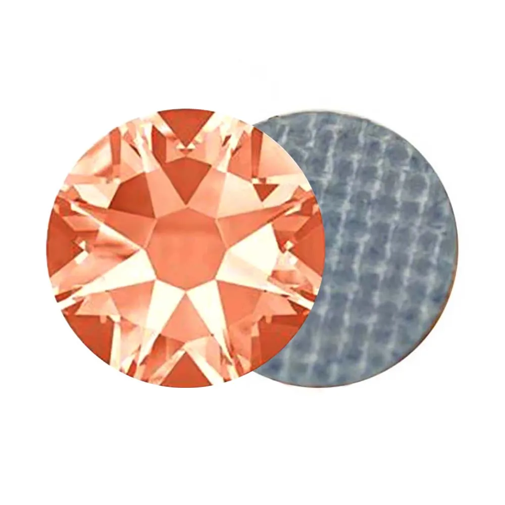

Light Peach XILION Crystal XIRIUS Glass Flatback Rhinestone Iron On Diamond Hotfix Rhinestones for Clothes Decoration