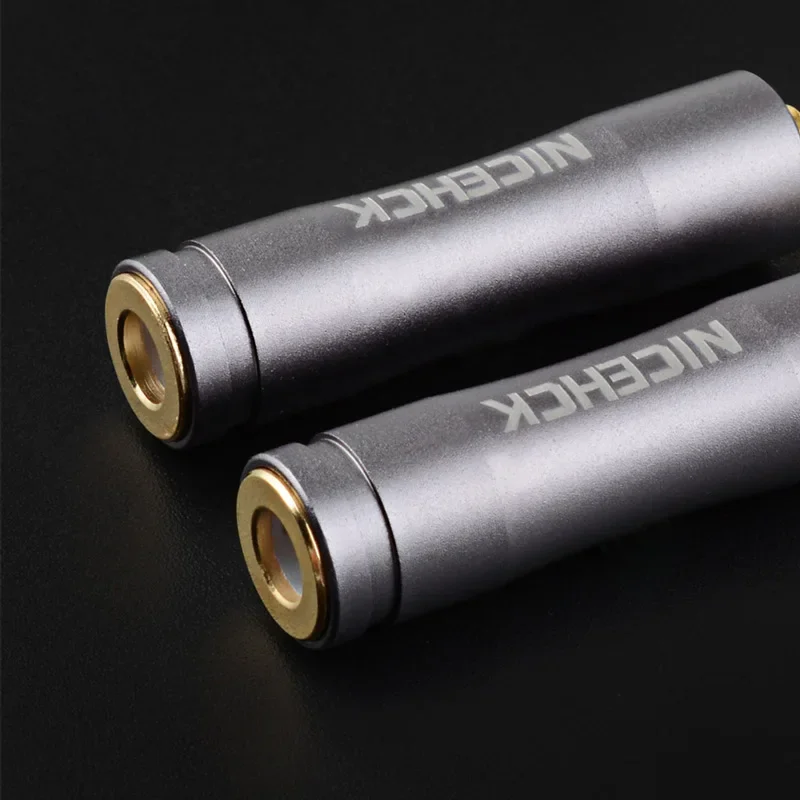 NiceHCK słuchawki hi-fi przejściówka 4.4mm żeńskie do 3.5mm 2.5mm drut malarski złącze pozłacane gniazdo Audio akcesoria douszne — zdjęcie produktu 6