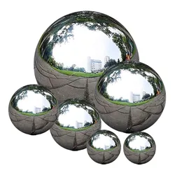 Mirror Ball Seamless Hollow Ball Polished Reflective Garden Sphere For Home Garden Landscape Window Decoration Float 50-200mm