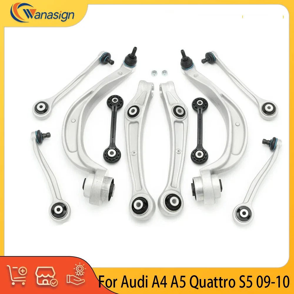 Chassis Parts Front Upper Lower Control Arms Suspension Kit For Audi A4 A5 Quattro S5 2009-10