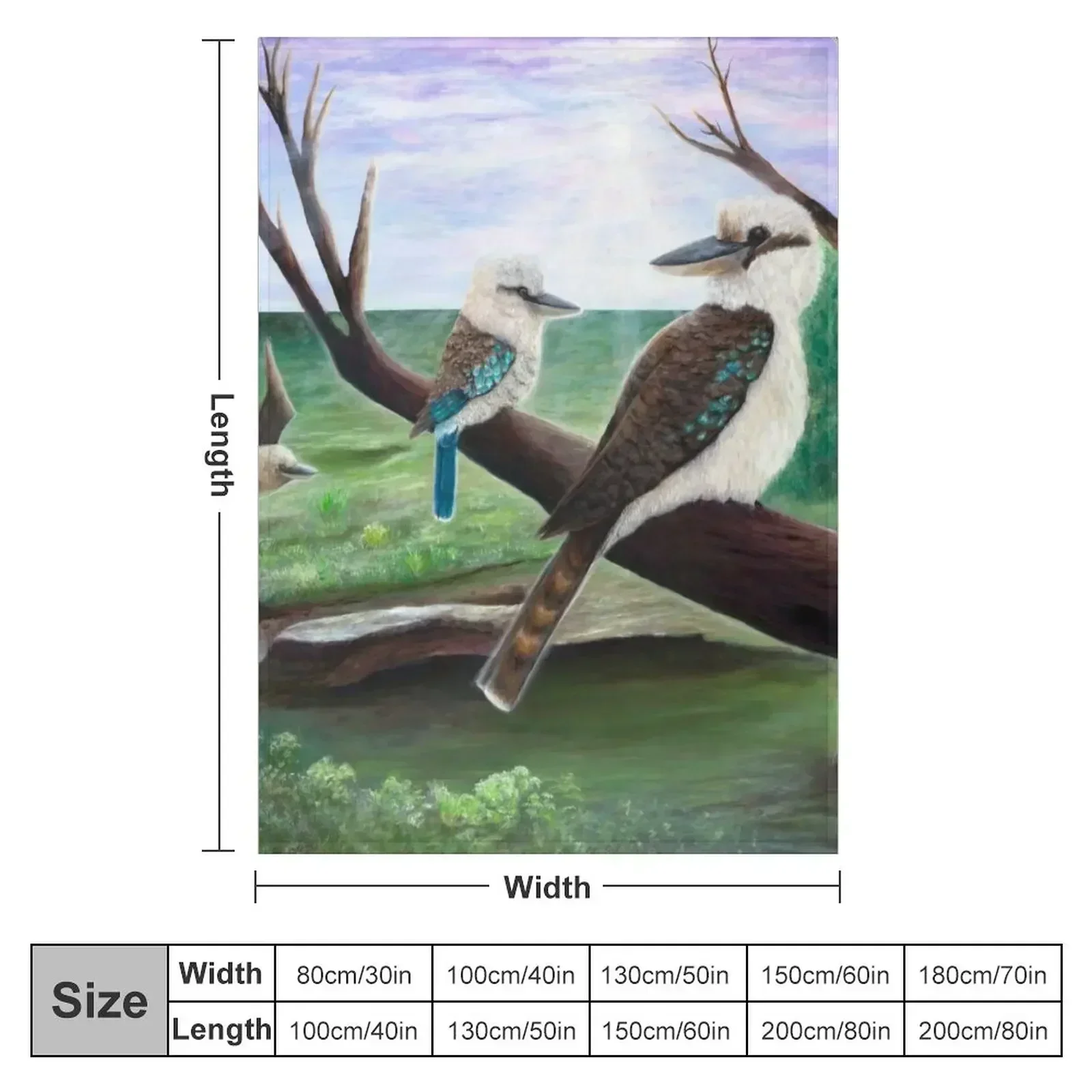 Kookaburra Haven Throw Blanket for babies Weighted Summer Blankets For Baby Blankets