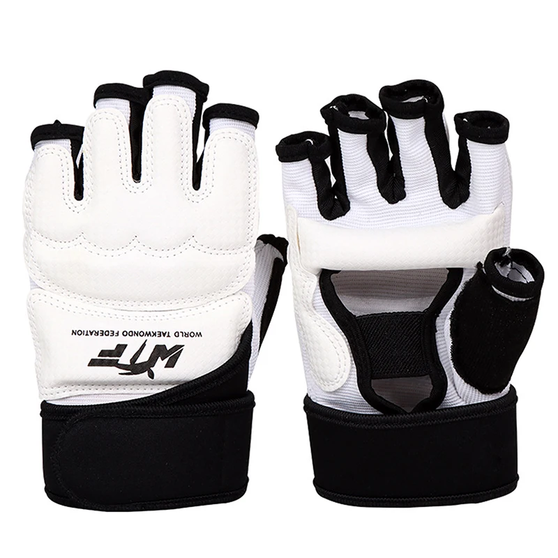 Taekwondo Lederen Handschoenen Sparring Karate Enkelbeschermer Bewaker Uitrusting Boxing Martial Arts Hand Guard