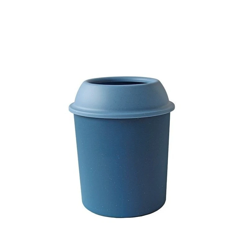 Lightweight Trash Can Plastic Round Trash Can Kitchen Bathroom Bedroom Garbage Bins Modern Home Drop Resistant Garbage Baskets