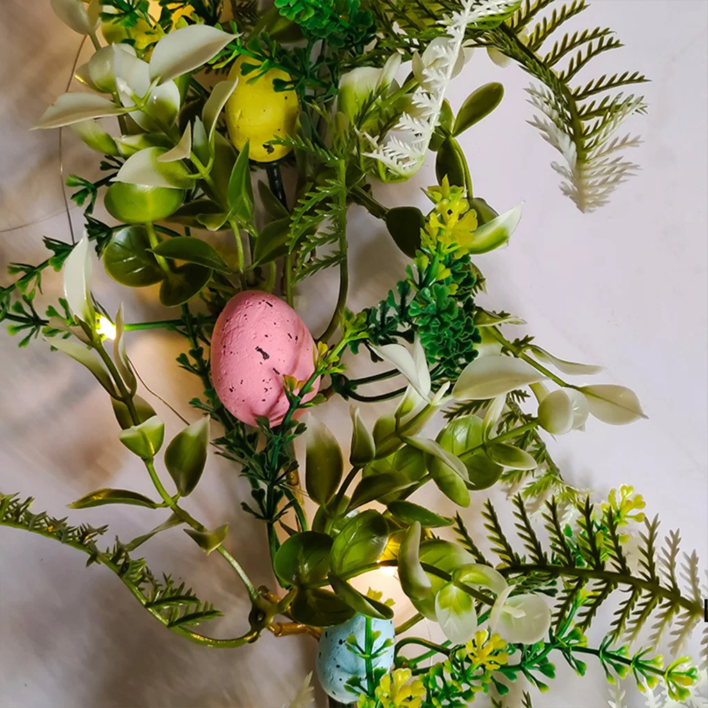 Plac Celebrate Easter With Colorful Decoration Garland And LED Light Spring Decor For Cozy Homes Battery Operated