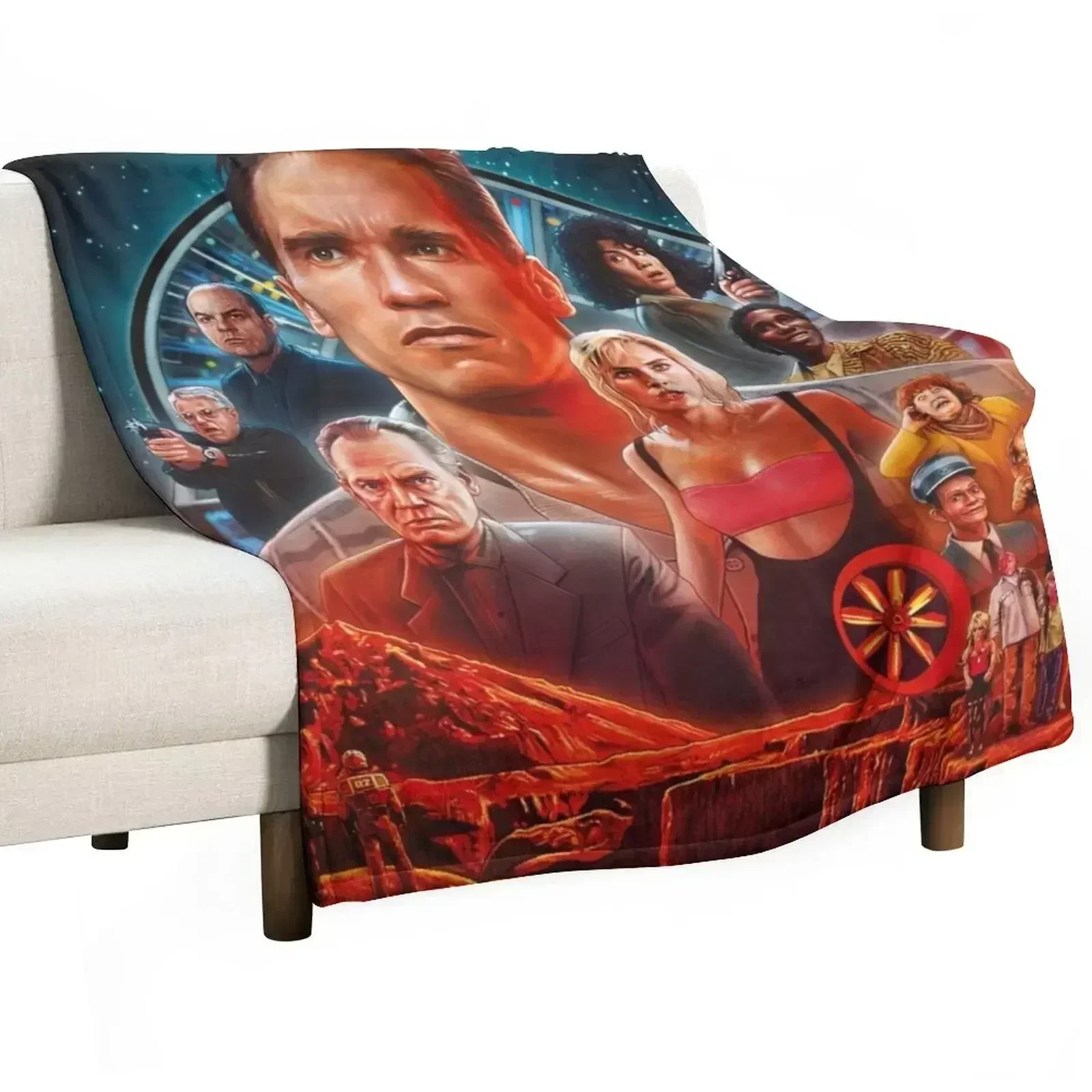 

Total Recall (1990) Throw Blanket Faux Fur Soft Warm Blanket for Bed