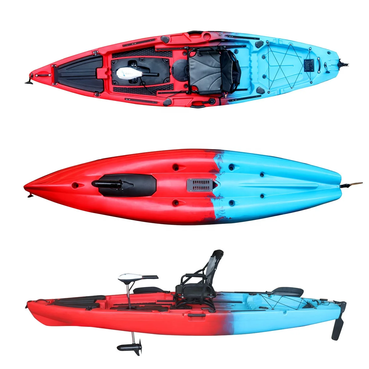 Vicking Лидер продаж 3,6 м Solo Fishing 34 фунта 12 В моторизованный материал для каяка/каноэ Lldpe с электродвигателем