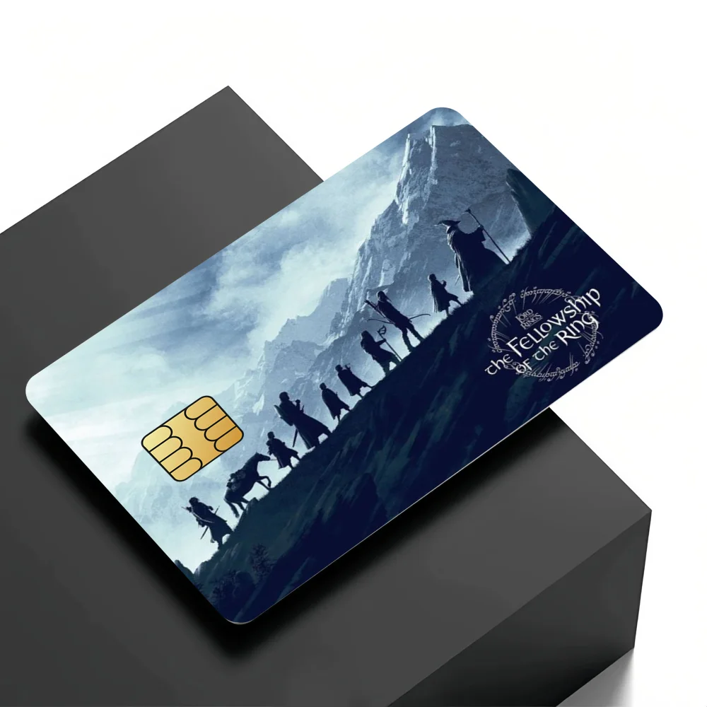ملصق بطاقة L-Lord of the R-Rings مزخرف صغير مقاوم للماء مكون من 4 قطع مضاد للخدش