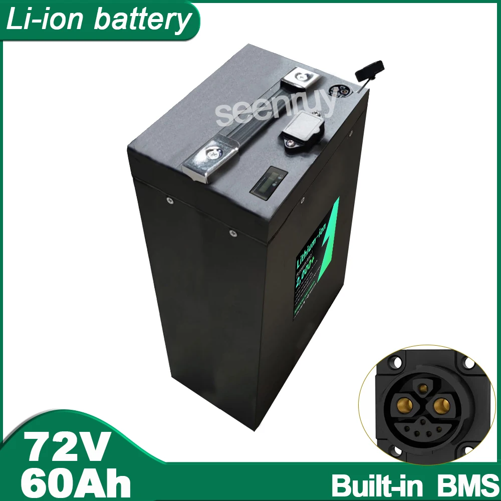 72V 60ah li-ion vel töltő Beépített 50A BMS 3000W Bicikli Bicaj Motorbicikli e-bike Elektromos Roller Lítium Polimer Üteg