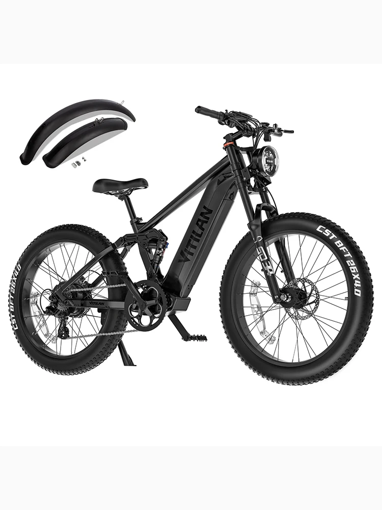 AliExpress NONE Electric Bike 1000W Peak Power Brushless Motor 52V20AH Lithium Battery Mountain Adult with Dual Shock 26" Fat Tire Ebike