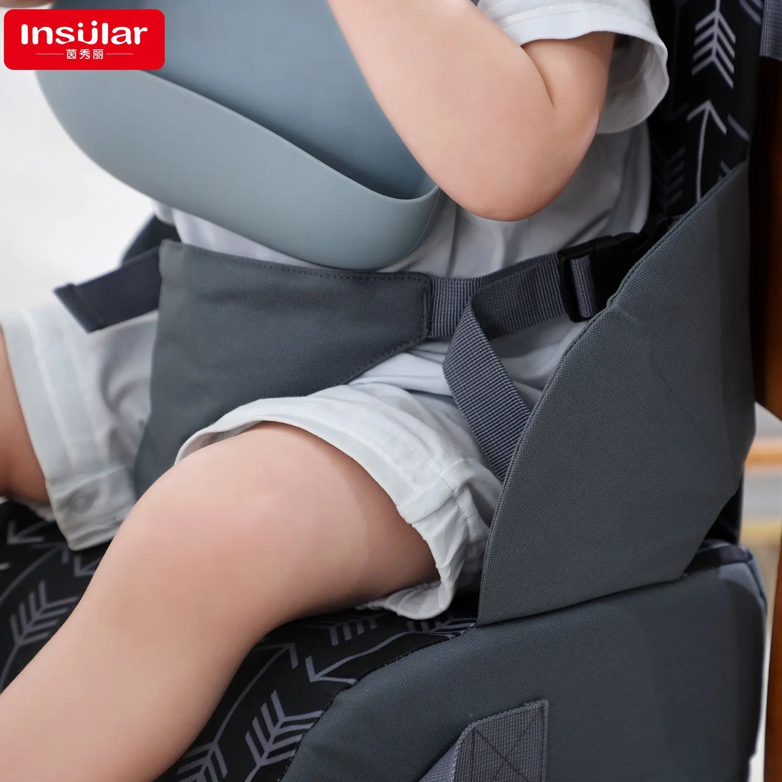 Children's Portable Folding Seat Height Cushion Baby Dining Chair Help Kids Booster Seats Eating Sit Products