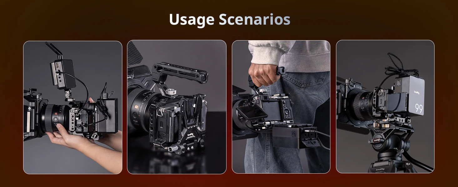 SmallRig Faltbare V-Mount-Batterieplatte für Sony FX3 / A7 V / A7 IV / A7S III für Canon R5 / R6 für Nikon Z8 QR-Platte für Arca – Detail 9